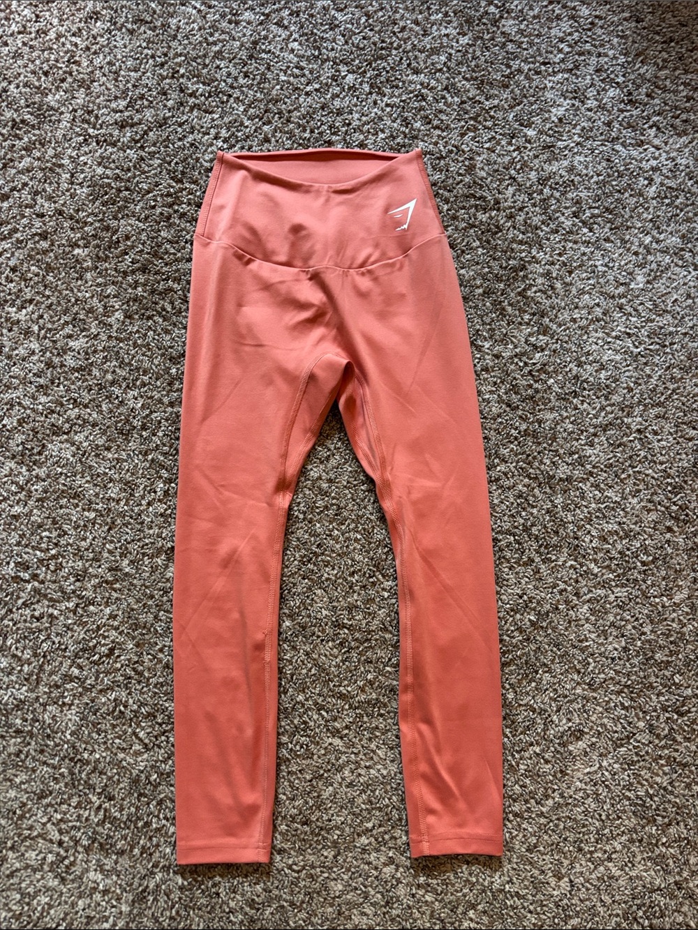 Gymshark Coral-Peach High-Rise Leggings